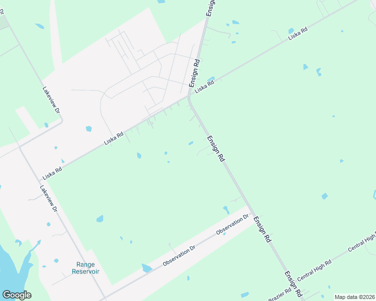 map of restaurants, bars, coffee shops, grocery stores, and more near 5507 Ensign Rd in Ennis