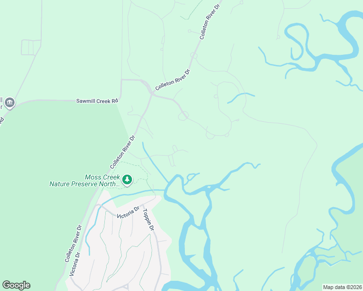 map of restaurants, bars, coffee shops, grocery stores, and more near 19 Bayley Road in Bluffton