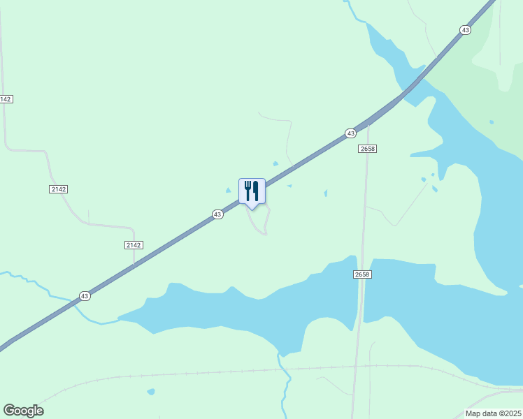 map of restaurants, bars, coffee shops, grocery stores, and more near 13702 Texas 43 in Tatum