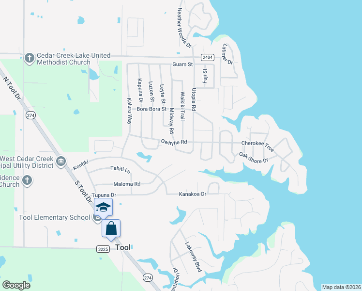 map of restaurants, bars, coffee shops, grocery stores, and more near 1115 Owhyhe Road in Tool