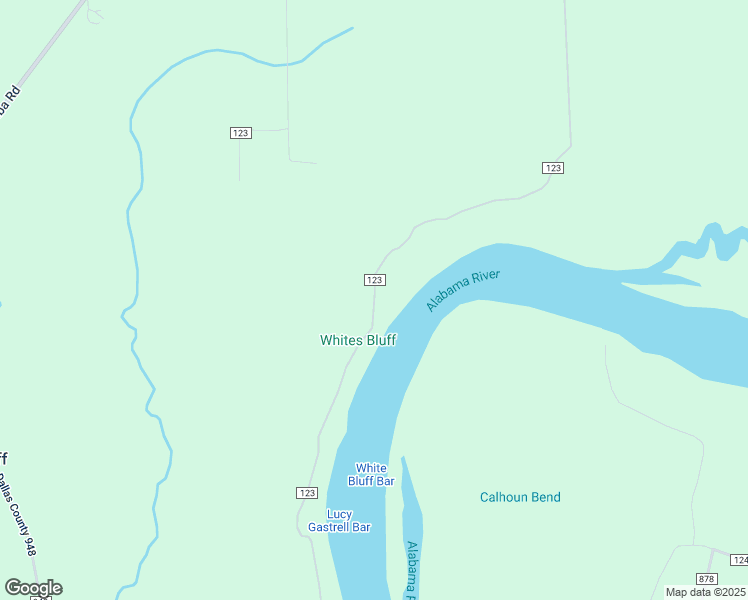 map of restaurants, bars, coffee shops, grocery stores, and more near County Road 123 in Dallas County