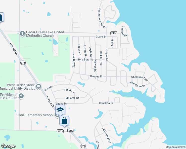 map of restaurants, bars, coffee shops, grocery stores, and more near 831 Owhyhe Road in Tool