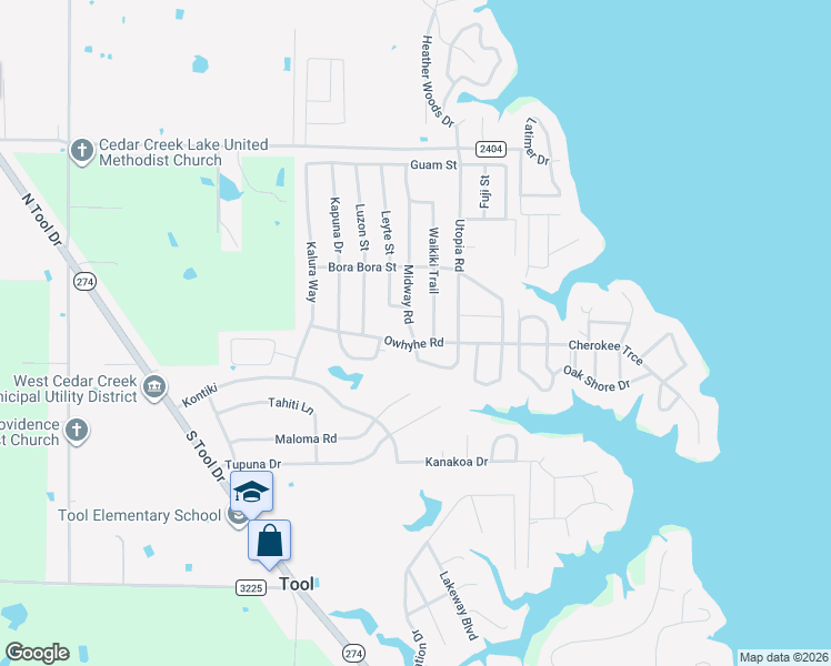 map of restaurants, bars, coffee shops, grocery stores, and more near 1115 Owhyhe Road in Tool