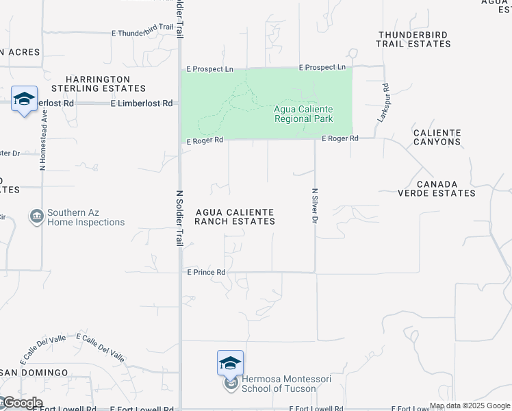 map of restaurants, bars, coffee shops, grocery stores, and more near 3921 North Smokey Topaz Lane in Tucson