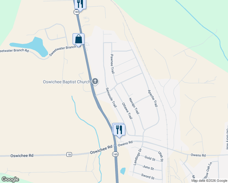 map of restaurants, bars, coffee shops, grocery stores, and more near 13 Creek Trail in Fort Mitchell