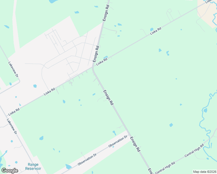 map of restaurants, bars, coffee shops, grocery stores, and more near 5507 Ensign Road in Ennis