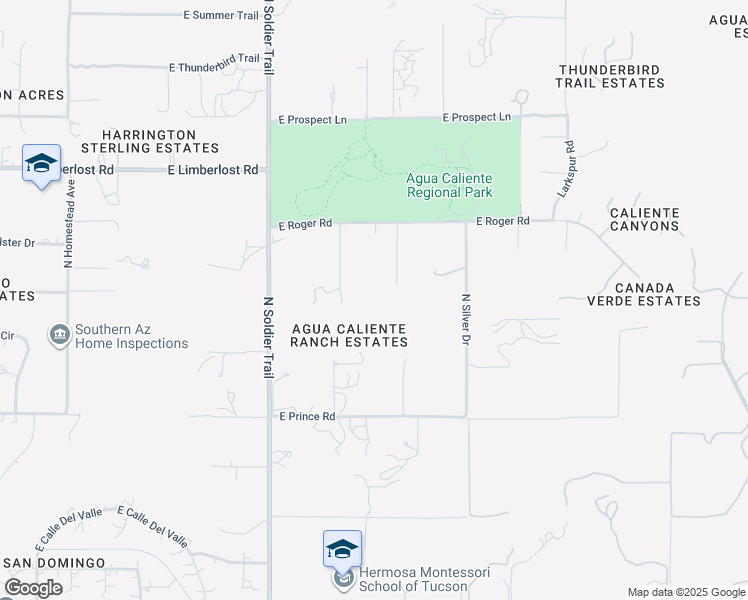 map of restaurants, bars, coffee shops, grocery stores, and more near 3921 North Smokey Topaz Lane in Tucson