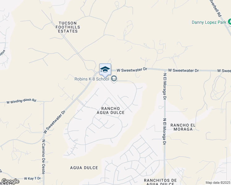 map of restaurants, bars, coffee shops, grocery stores, and more near 3847 North Nash Creek Court in Tucson