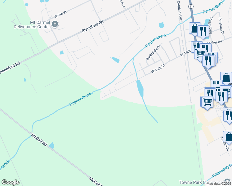map of restaurants, bars, coffee shops, grocery stores, and more near 236 Sterling Drive in Rincon