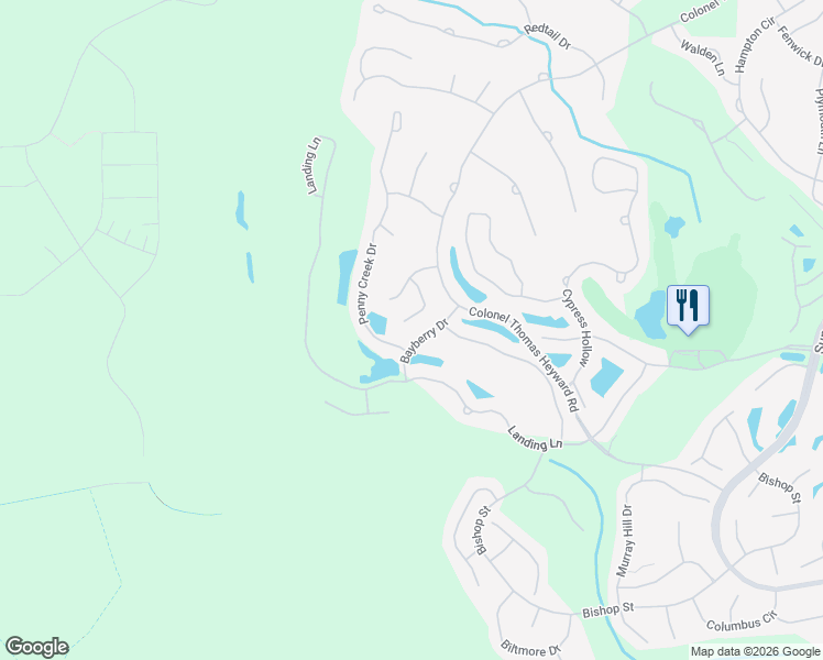 map of restaurants, bars, coffee shops, grocery stores, and more near 33 Nesting Lane in Bluffton
