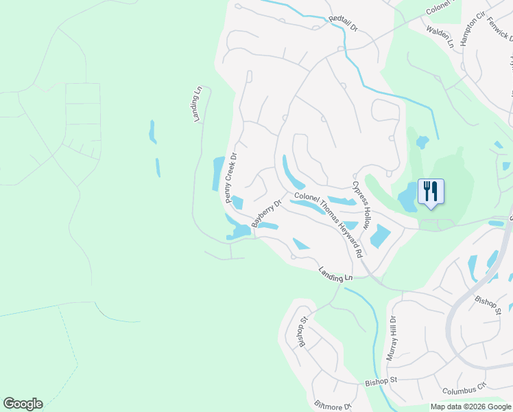 map of restaurants, bars, coffee shops, grocery stores, and more near 33 Nesting Lane in Bluffton