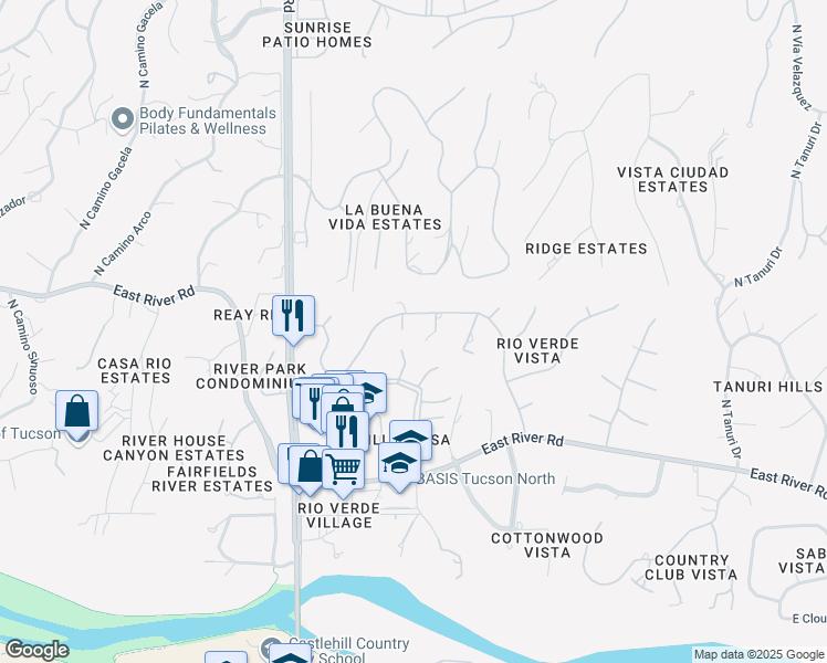 5706 East Río Verde Vista Drive, Catalina Foothills AZ Walk Score