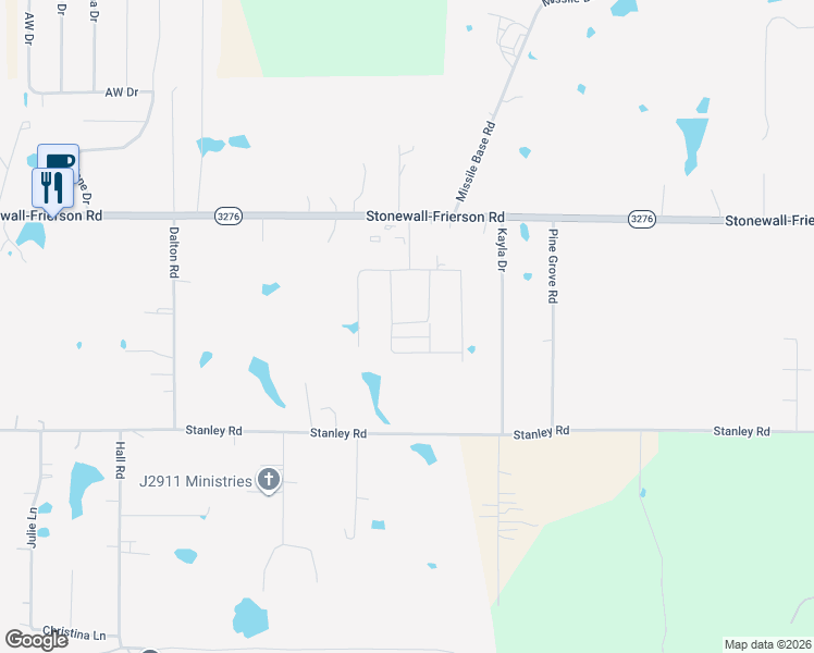 map of restaurants, bars, coffee shops, grocery stores, and more near 4633 Louisiana 3276 in Stonewall