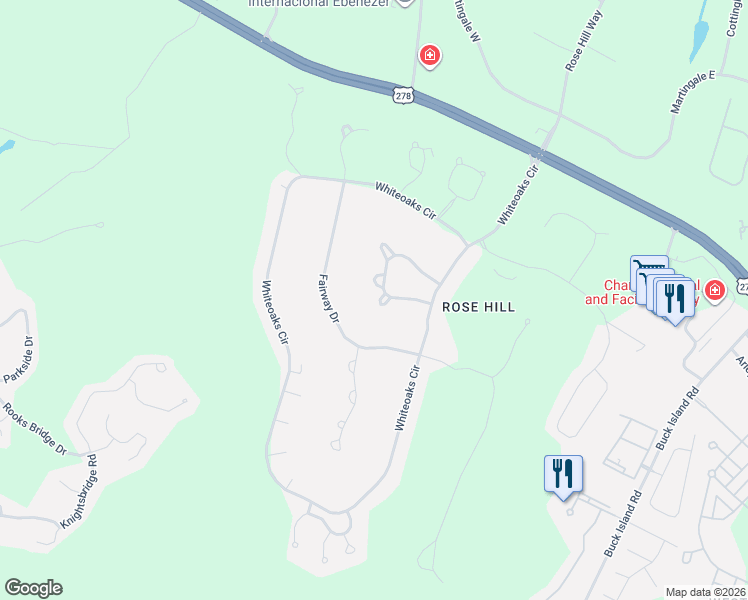 map of restaurants, bars, coffee shops, grocery stores, and more near 58 Pipers Pond Road in Bluffton