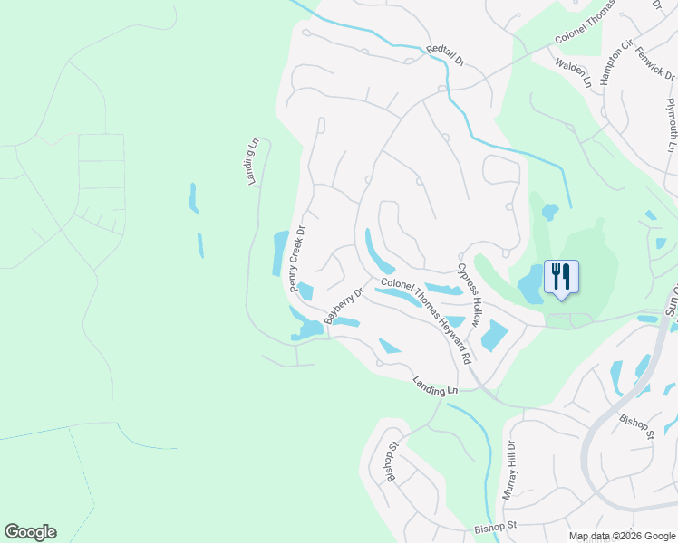 map of restaurants, bars, coffee shops, grocery stores, and more near 33 Nesting Lane in Bluffton