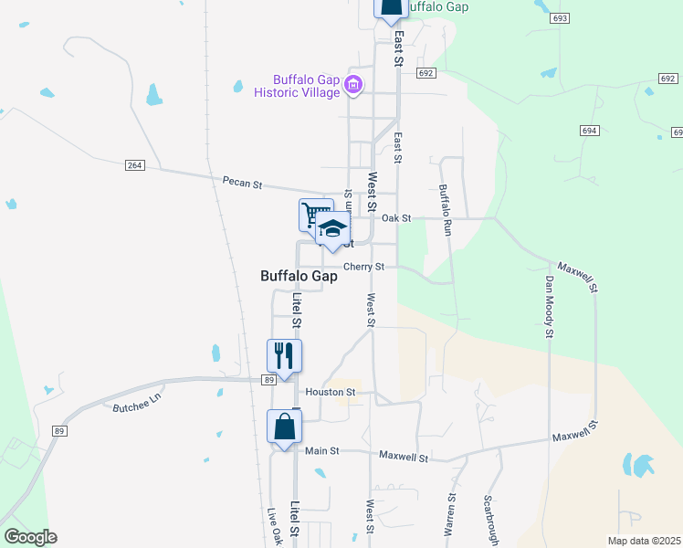 625 Cherry Street, Buffalo Gap TX Walk Score