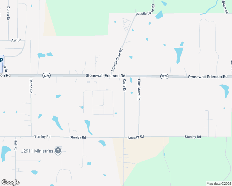 map of restaurants, bars, coffee shops, grocery stores, and more near 343 Rosedown Lane in Stonewall