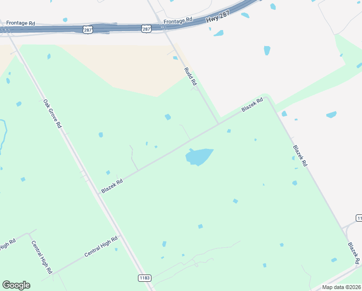 map of restaurants, bars, coffee shops, grocery stores, and more near Blazek Road in Ennis