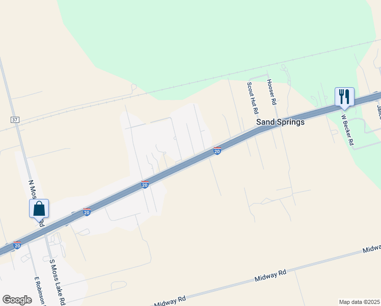 map of restaurants, bars, coffee shops, grocery stores, and more near 7906 Interstate 20 Frontage Road in Big Spring