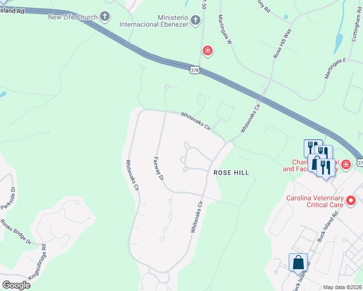 map of restaurants, bars, coffee shops, grocery stores, and more near 40 Pipers Pond Road in Bluffton