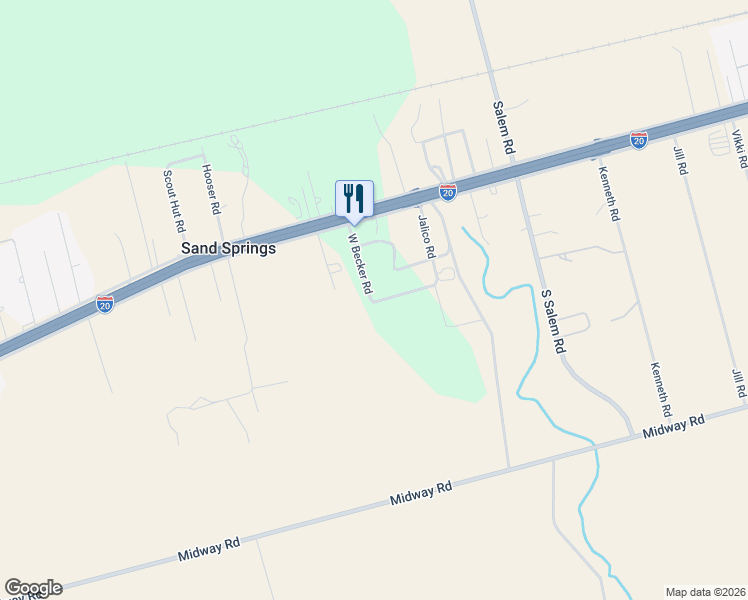map of restaurants, bars, coffee shops, grocery stores, and more near 221 W Becker Rd in Big Spring