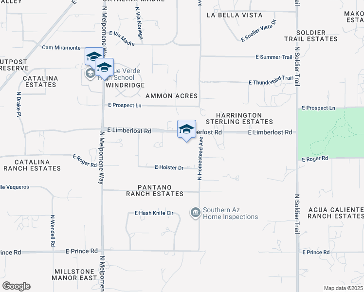 map of restaurants, bars, coffee shops, grocery stores, and more near 11420 East Limberlost Road in Tucson