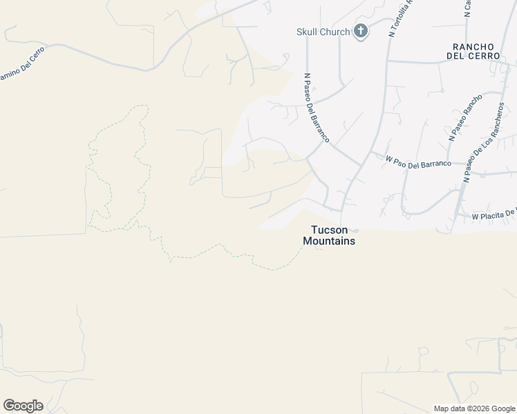 map of restaurants, bars, coffee shops, grocery stores, and more near 5641 West Paseo De Las Estrellas in Tucson