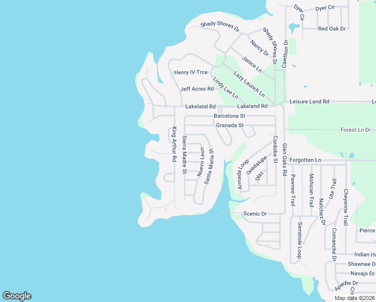 map of restaurants, bars, coffee shops, grocery stores, and more near 105 Pinta Street in Mabank
