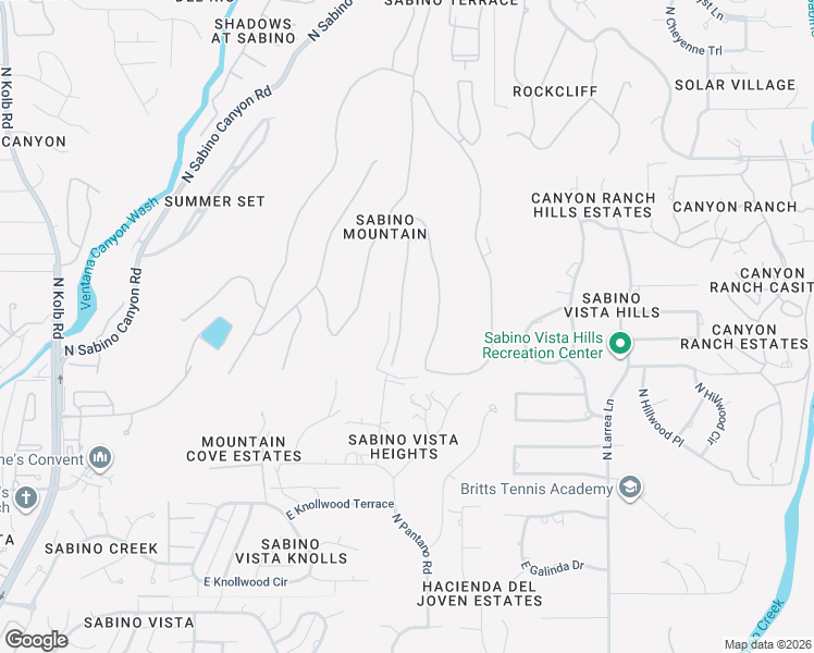 map of restaurants, bars, coffee shops, grocery stores, and more near 4104 North Boulder Canyon Place in Tucson