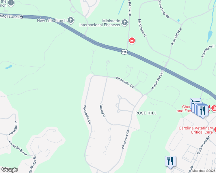 map of restaurants, bars, coffee shops, grocery stores, and more near 9 Fairway Drive in Bluffton