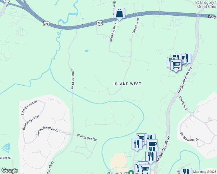 map of restaurants, bars, coffee shops, grocery stores, and more near 10 Blythe Island Court in Bluffton