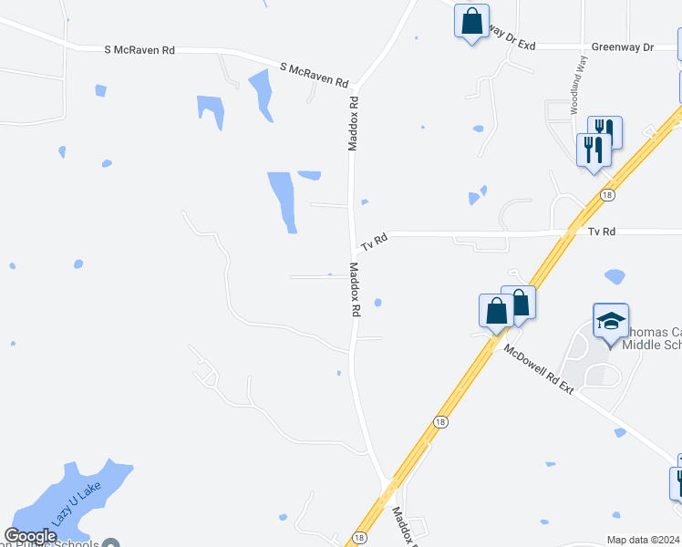 map of restaurants, bars, coffee shops, grocery stores, and more near 2621 Jackson Avenue in Jackson