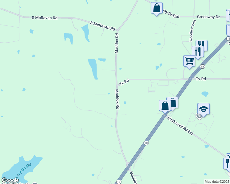 map of restaurants, bars, coffee shops, grocery stores, and more near 2621 Jackson Avenue in Jackson
