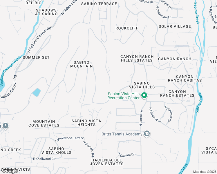 map of restaurants, bars, coffee shops, grocery stores, and more near 4099 North Ocotillo Canyon Drive in Tucson