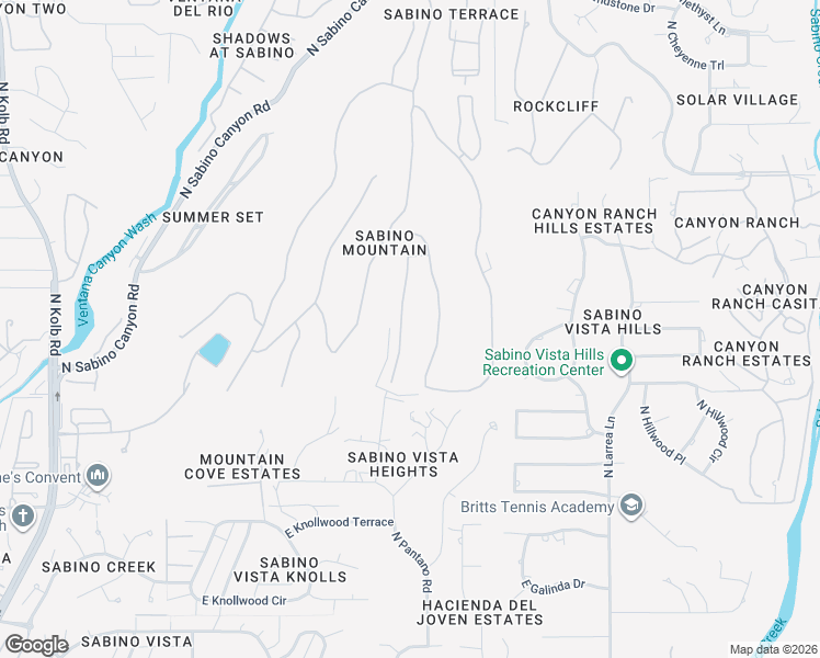 map of restaurants, bars, coffee shops, grocery stores, and more near 4104 North Boulder Canyon Place in Tucson