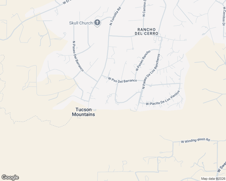 map of restaurants, bars, coffee shops, grocery stores, and more near 5225 West Paseo Del Campo in Tucson