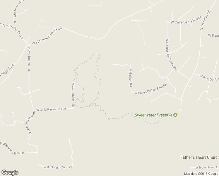 map of restaurants, bars, coffee shops, grocery stores, and more near 4146 North Gerhart Road in Tucson