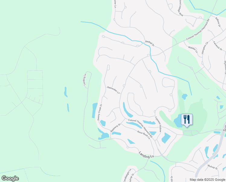 map of restaurants, bars, coffee shops, grocery stores, and more near 11 Rainwater Lane in Bluffton