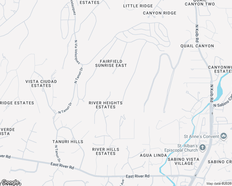 map of restaurants, bars, coffee shops, grocery stores, and more near 4144 North Lindstrom Place in Tucson