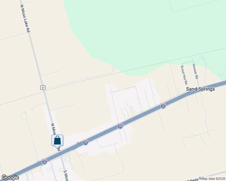 map of restaurants, bars, coffee shops, grocery stores, and more near 7600-7612 Proctor Road in Big Spring