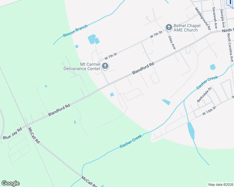 map of restaurants, bars, coffee shops, grocery stores, and more near 725 West 9th Street in Rincon