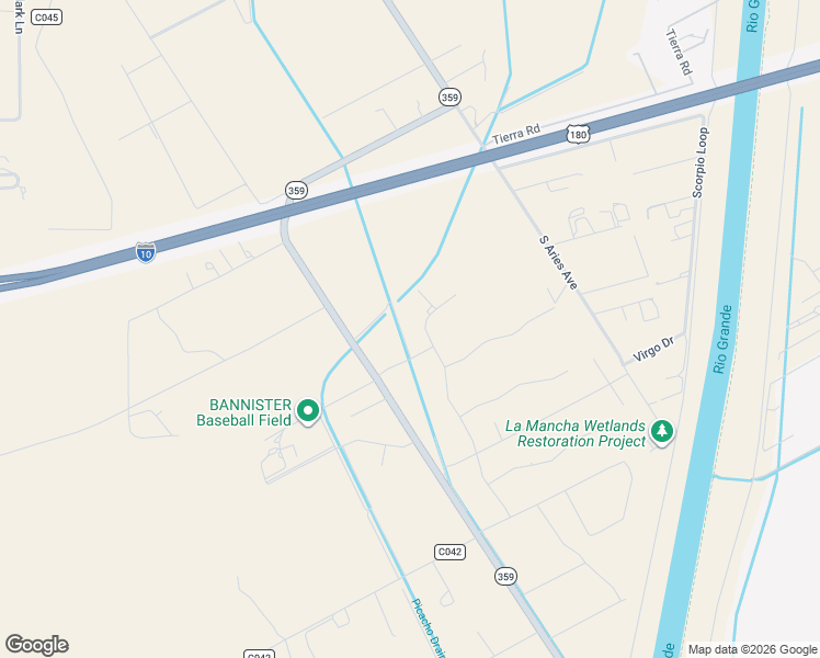 map of restaurants, bars, coffee shops, grocery stores, and more near 450 Sandy Beach Road in Las Cruces