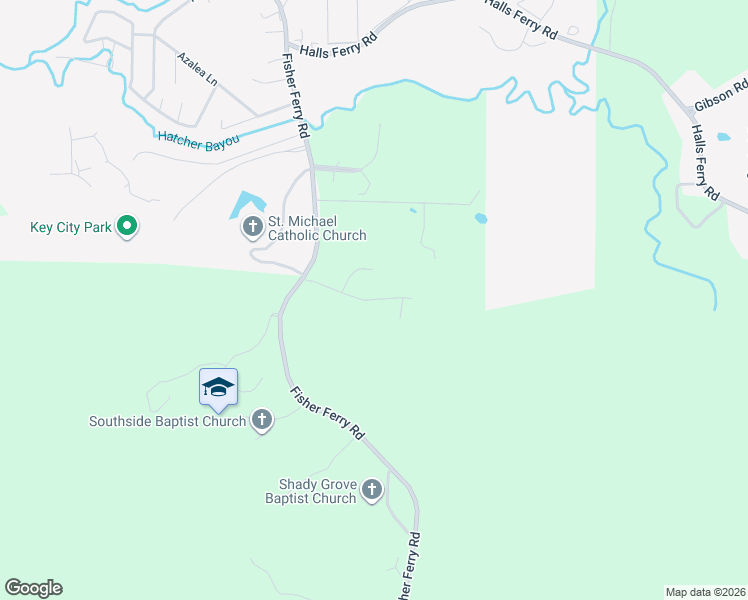 map of restaurants, bars, coffee shops, grocery stores, and more near 209 Falcon Ridge Road in Vicksburg