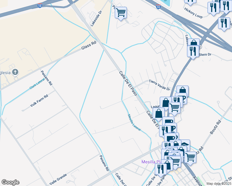 map of restaurants, bars, coffee shops, grocery stores, and more near 1228 North Highway 292 in Las Cruces
