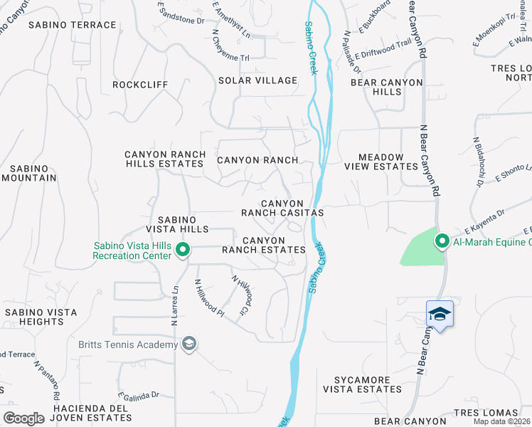 map of restaurants, bars, coffee shops, grocery stores, and more near 8553-8575 East Flower Hill Drive in Tucson