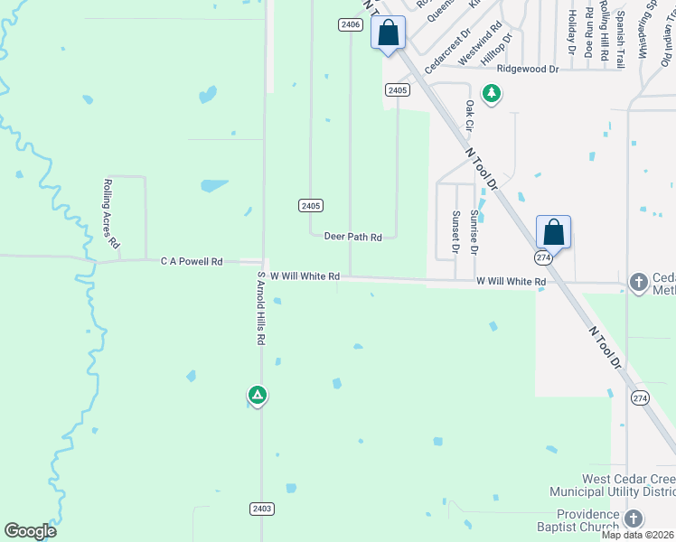 map of restaurants, bars, coffee shops, grocery stores, and more near 1201 West Will White Road in Tool
