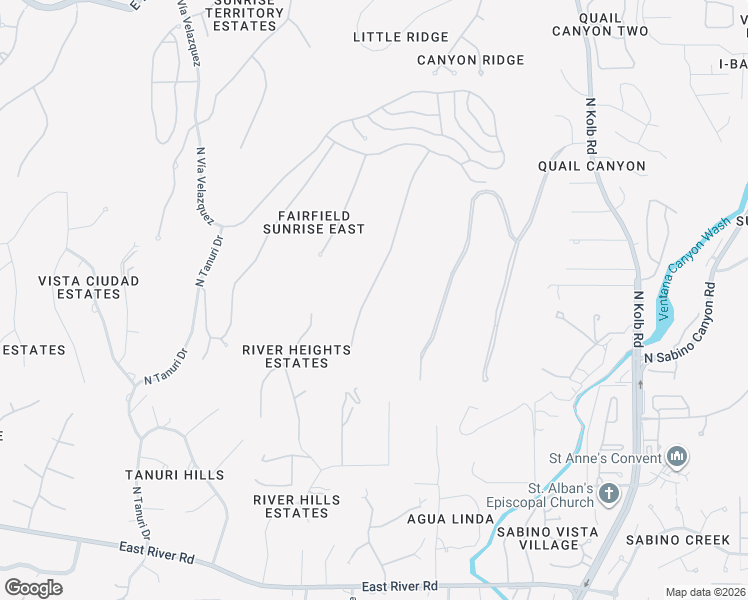 map of restaurants, bars, coffee shops, grocery stores, and more near 4170 Camino Ferreo in Tucson