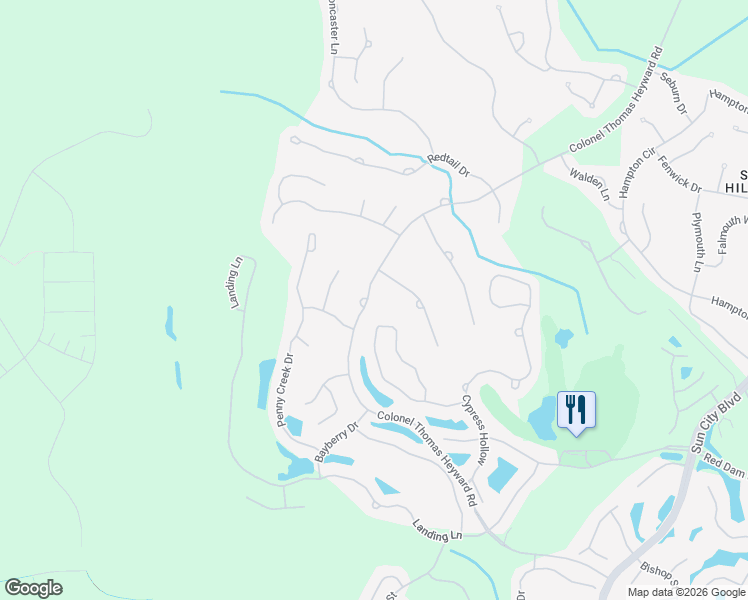 map of restaurants, bars, coffee shops, grocery stores, and more near 517 Colonel Thomas Heyward Road in Bluffton