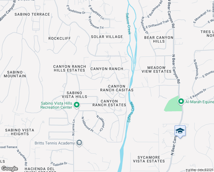 map of restaurants, bars, coffee shops, grocery stores, and more near 8575 East Flower Hill Drive in Tucson