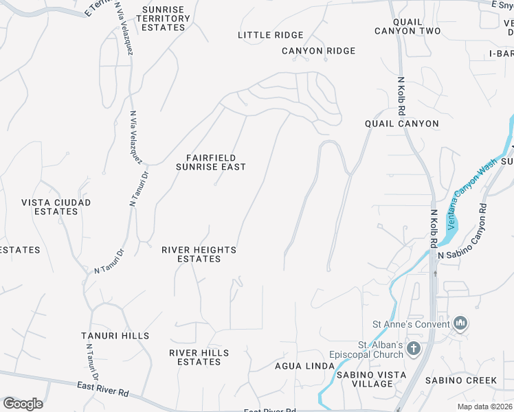 map of restaurants, bars, coffee shops, grocery stores, and more near 4170 Camino Ferreo in Tucson